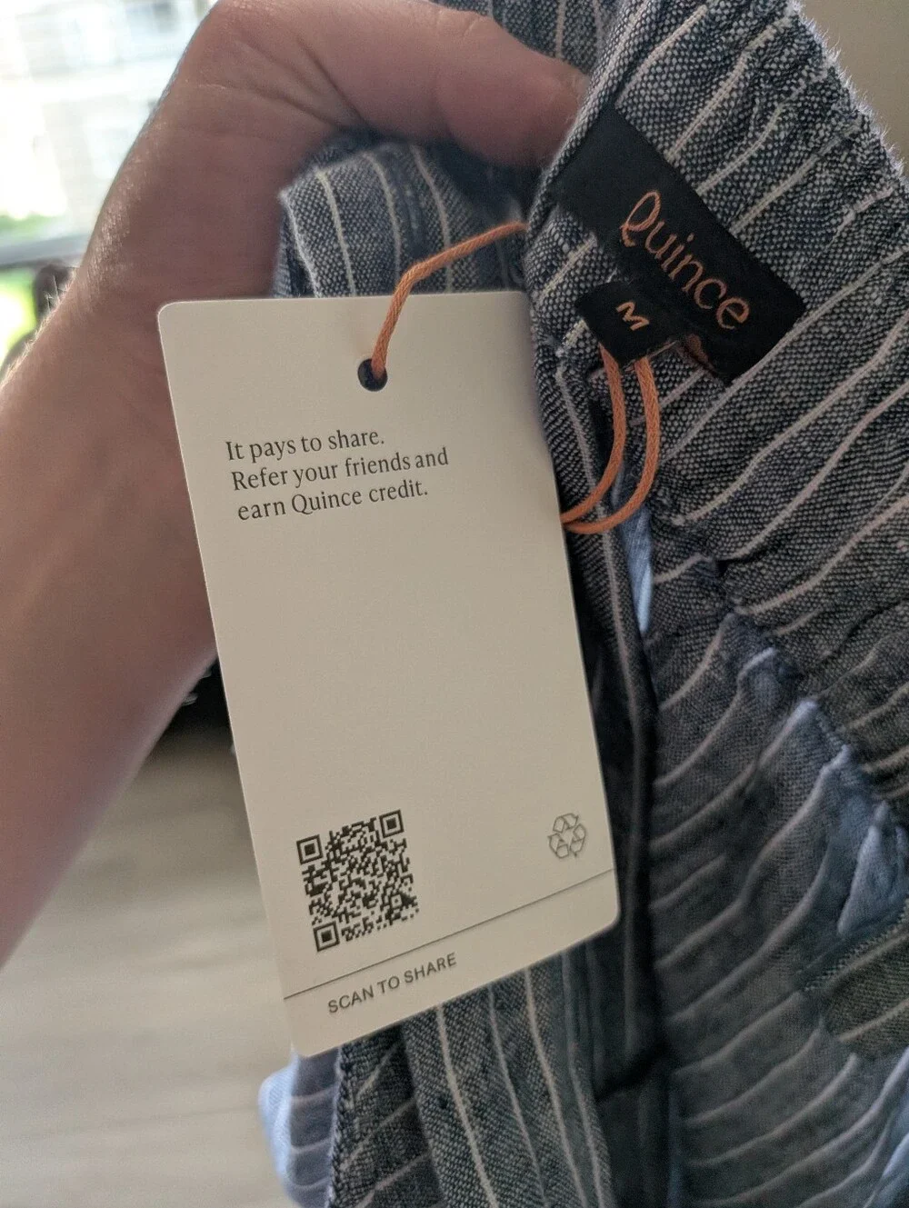 NWT Quince 100% European Linen Square Neck Jumpsuit